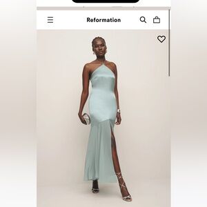 Reformation tosca silk dress